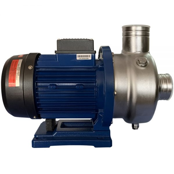 Bơm ly tâm trục ngang cánh hở đầu inox